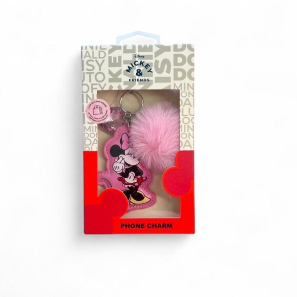 Disney Accessories - Disney Skinnydip Minnie Mouse Phone Bag Charm Pink Pom Heart New